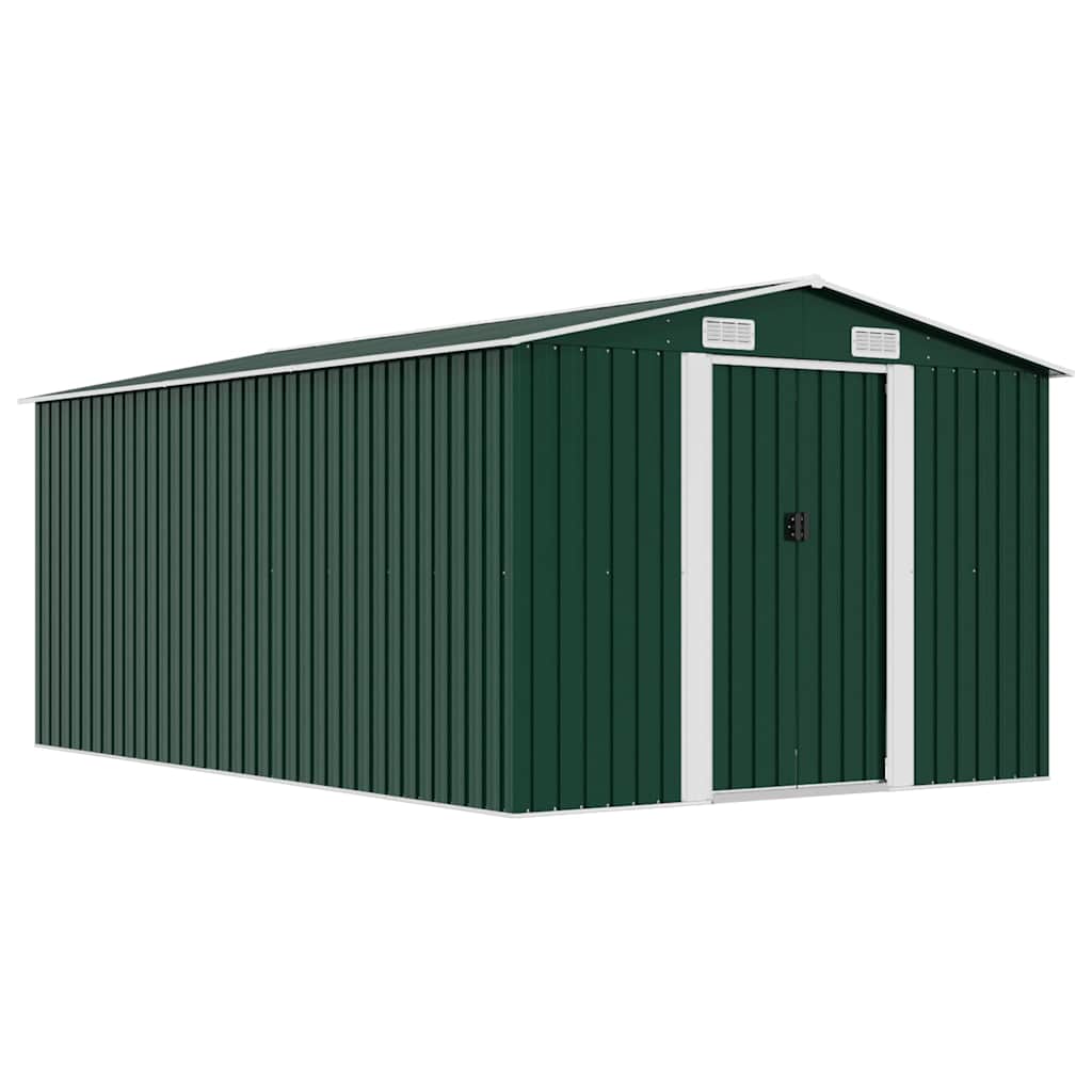 Anthracite metal garden shed 257x298x178 cm