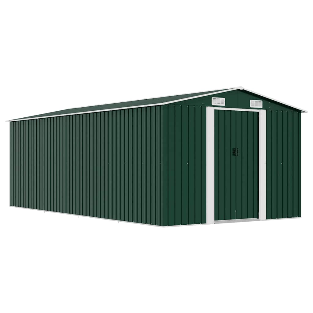 Anthracite metal garden shed 257x298x178 cm
