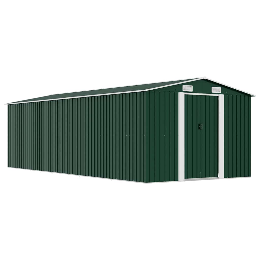 Anthracite metal garden shed 257x298x178 cm
