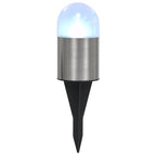 Lámparas solares de suelo 12 unidades luces LED blanco