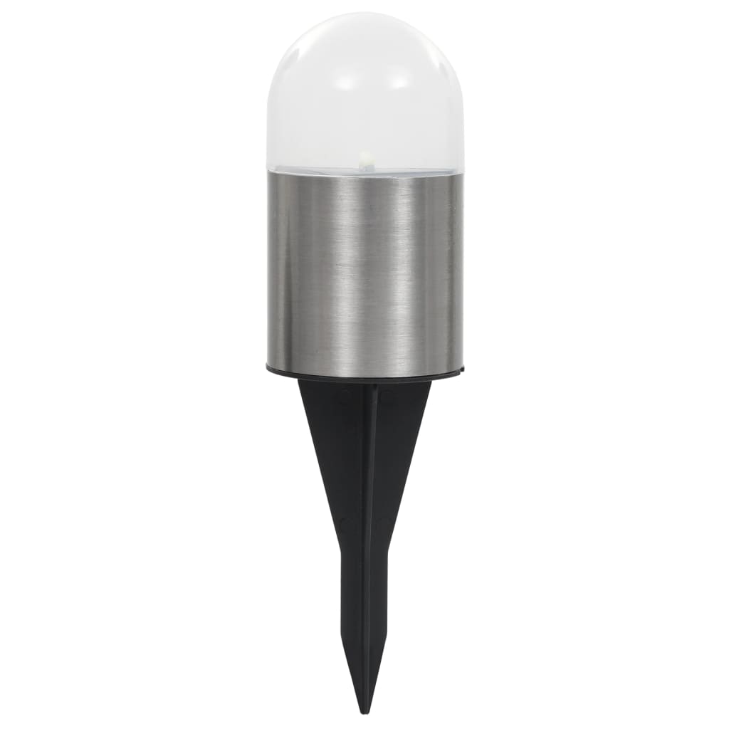 Lámparas solares de suelo 12 unidades luces LED blanco