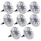 Solar Ground Lights 12-Pack White LED Lights