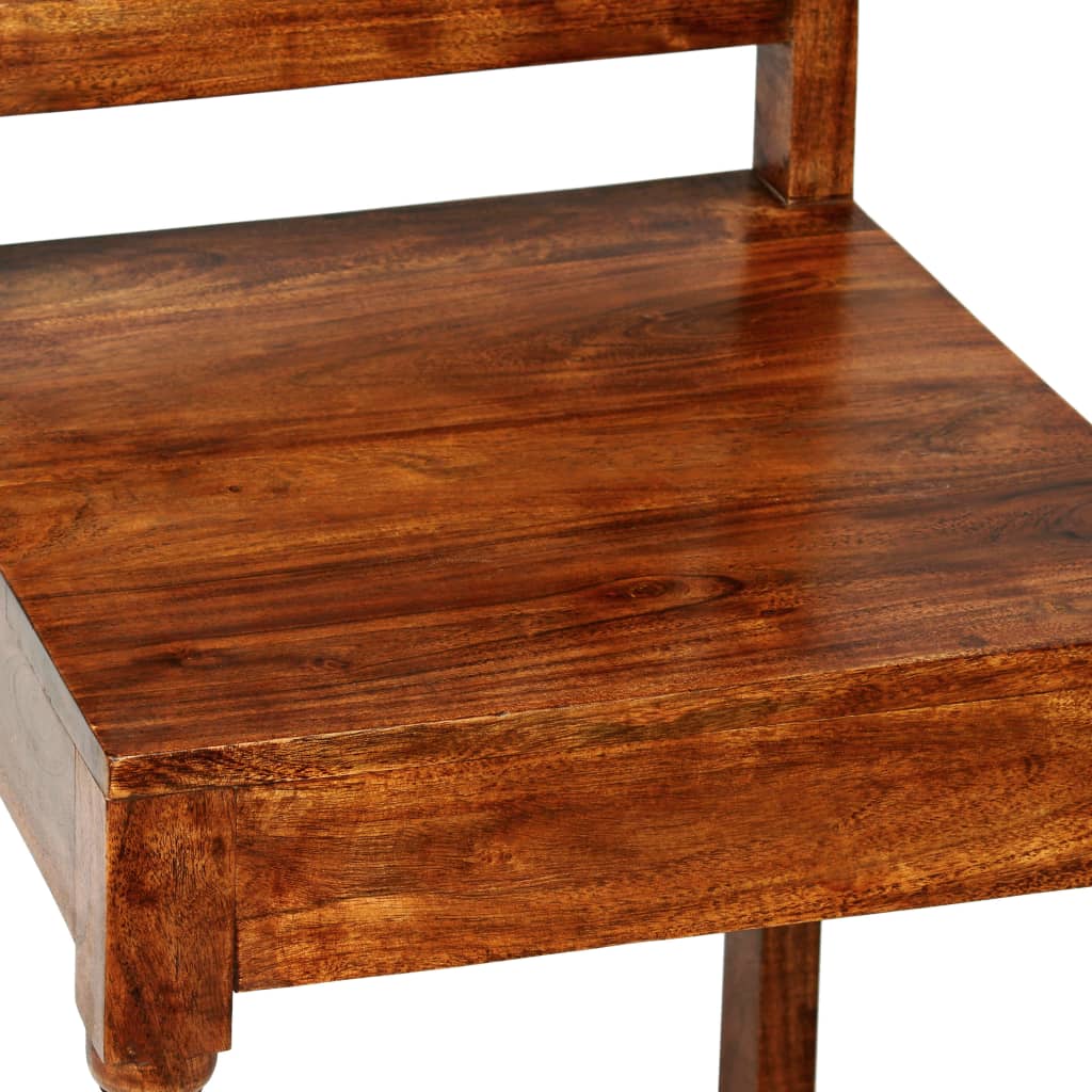 Sillas de comedor 6 unidades madera maciza clásica
