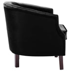 Sillón de terciopelo negro