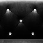 Sillón de terciopelo negro