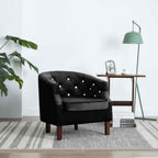 Sillón de terciopelo negro