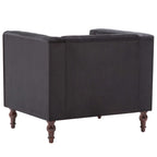 Sillón de terciopelo negro