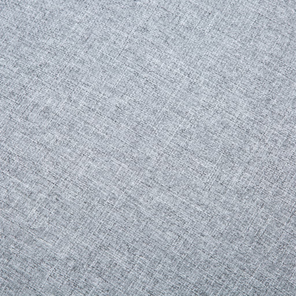 Sofá con forma de L tapizado tela gris claro 171,5x138x81,5 cm
