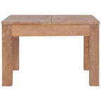 Mesa de centro madera teca maciza acabado natural 60x60x40 cm