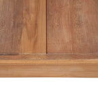 Mesa de centro madera teca maciza acabado natural 60x60x40 cm