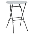 Mesa de jardín plegable HDPE blanca 80x110 cm