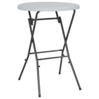 Mesa de jardín plegable HDPE blanca 80x110 cm