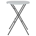 Mesa de jardín plegable HDPE blanca 80x110 cm