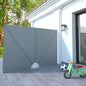 Toldo lateral plegable de balcón color crema 140x140 cm