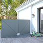 Toldo lateral plegable de balcón color crema 140x140 cm