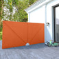 Toldo lateral plegable de balcón color crema 140x140 cm