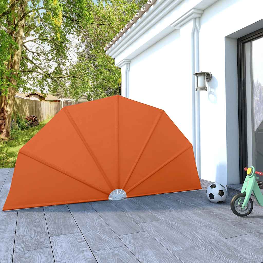 Cream 140x140 cm Foldable Balcony Side Awning