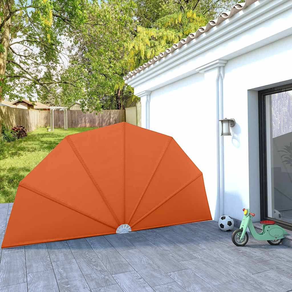 Cream 140x140 cm Foldable Balcony Side Awning