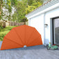 Toldo lateral plegable de balcón color crema 140x140 cm