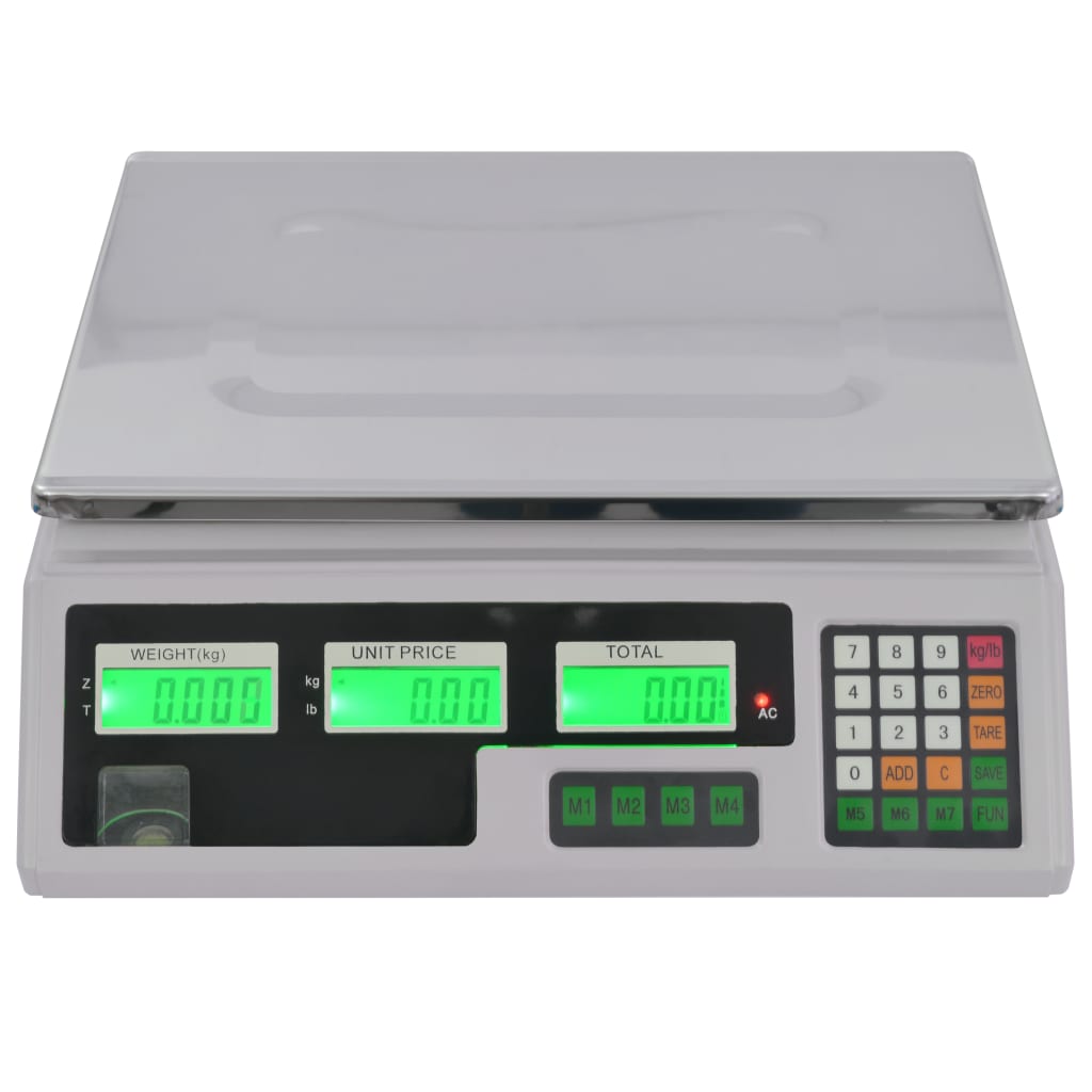 Báscula digital 30 kg con batería recargable