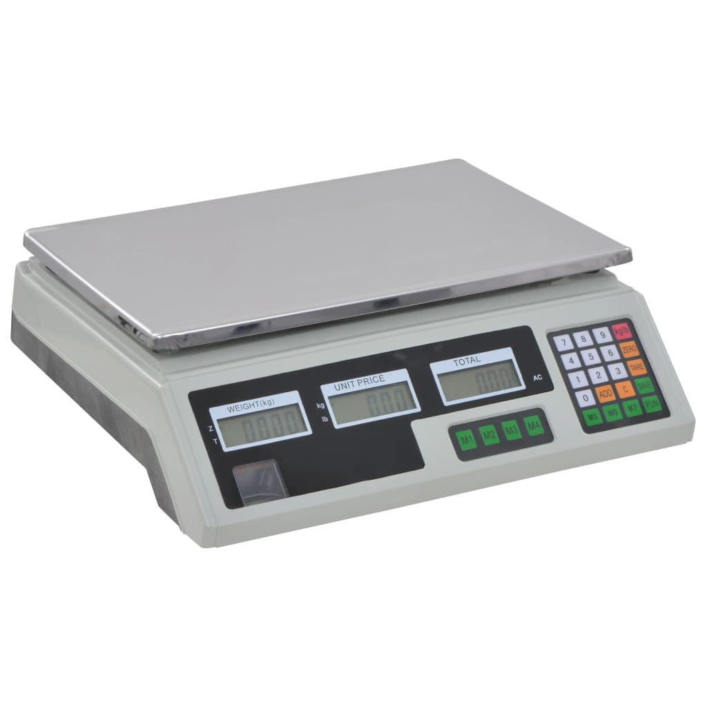 Báscula digital 30 kg con batería recargable