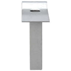 Puerta de jardín de malla acero galvanizado 400 x 175 cm gris