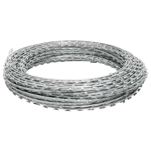 Galvanized steel concertina wire with clips 300 m