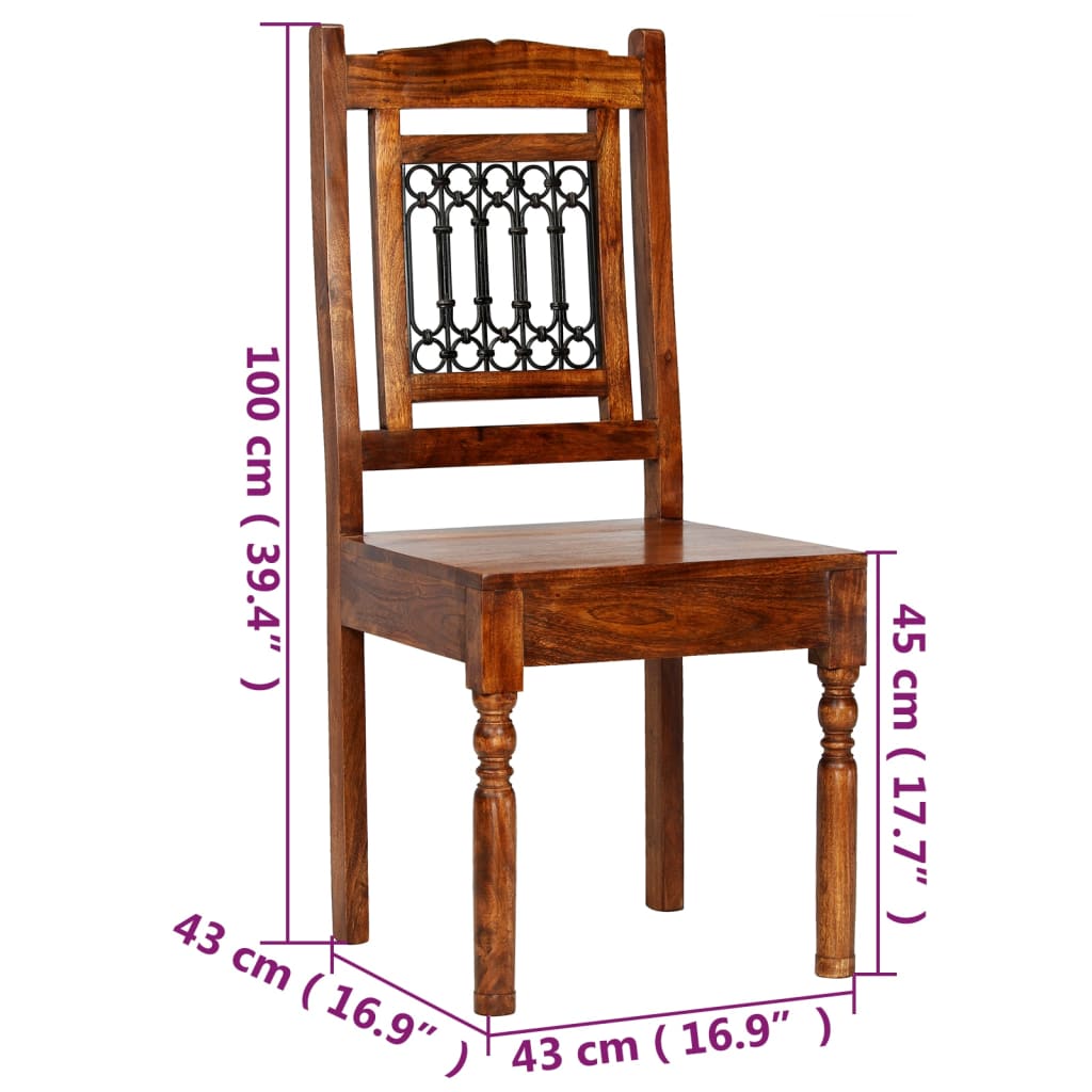 Juego de mesas de comedor 5 piezas madera maciza de acacia