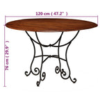 Juego de mesas de comedor 5 piezas madera maciza de acacia