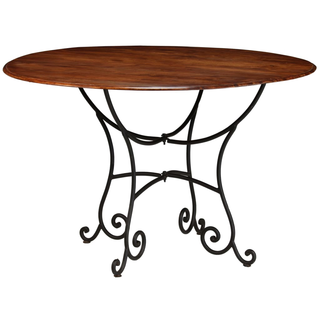 Juego de mesas de comedor 5 piezas madera maciza de acacia