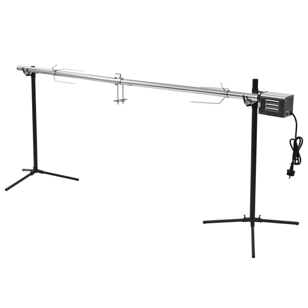 Barbacoa grill automática motor acero inoxidable 207x45x81 cm