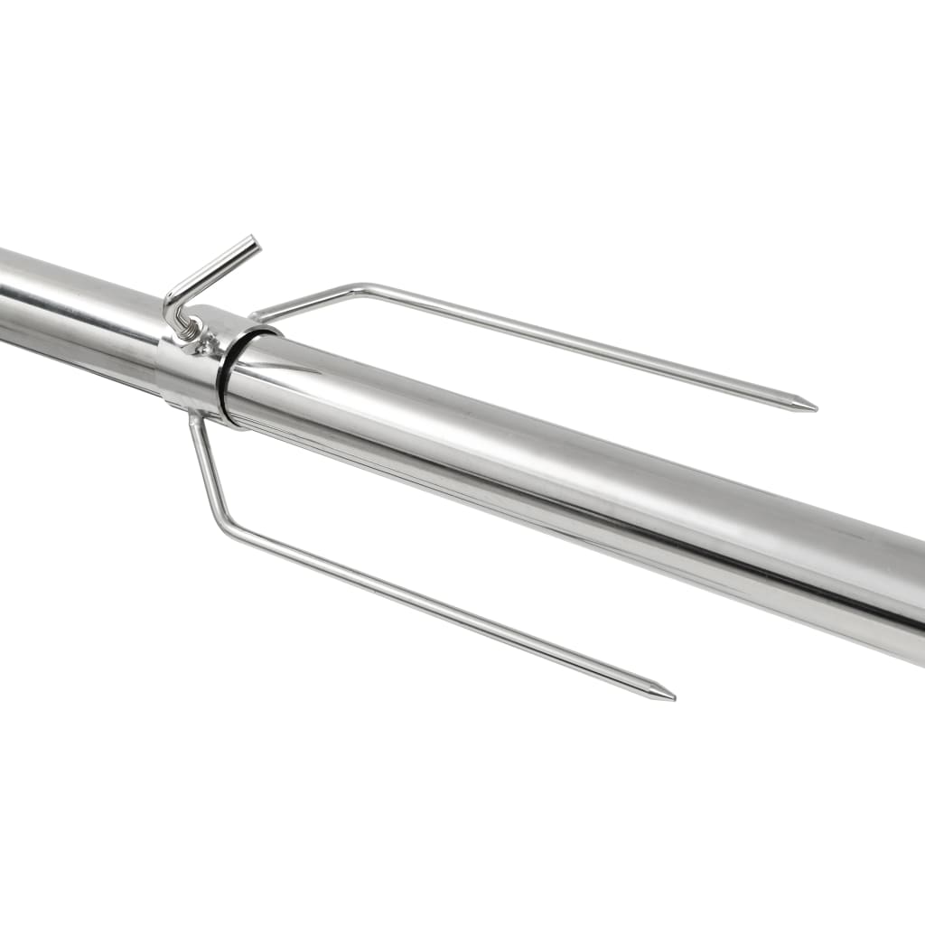 Barbacoa grill automática motor acero inoxidable 207x45x81 cm