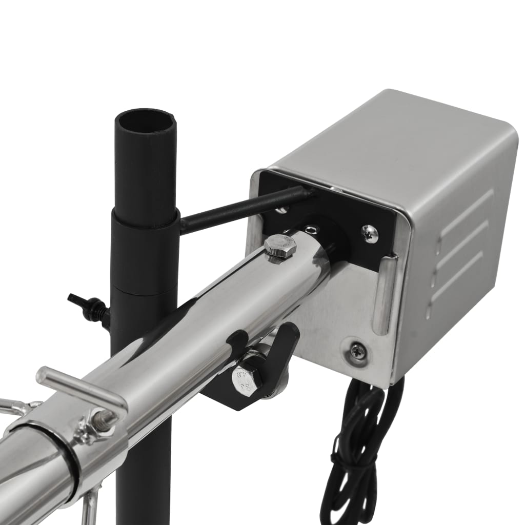 Barbacoa grill automática motor acero inoxidable 207x45x81 cm