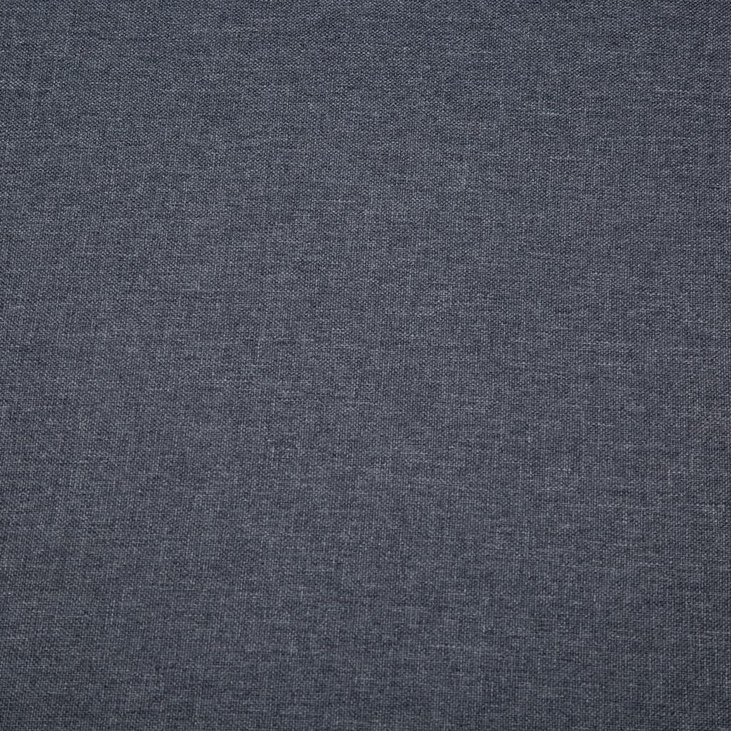 Sofá de 3 plazas tapizado de tela gris oscuro 172x70x82 cm