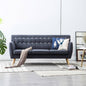 3-seater sofa upholstered in dark grey fabric 172x70x82 cm