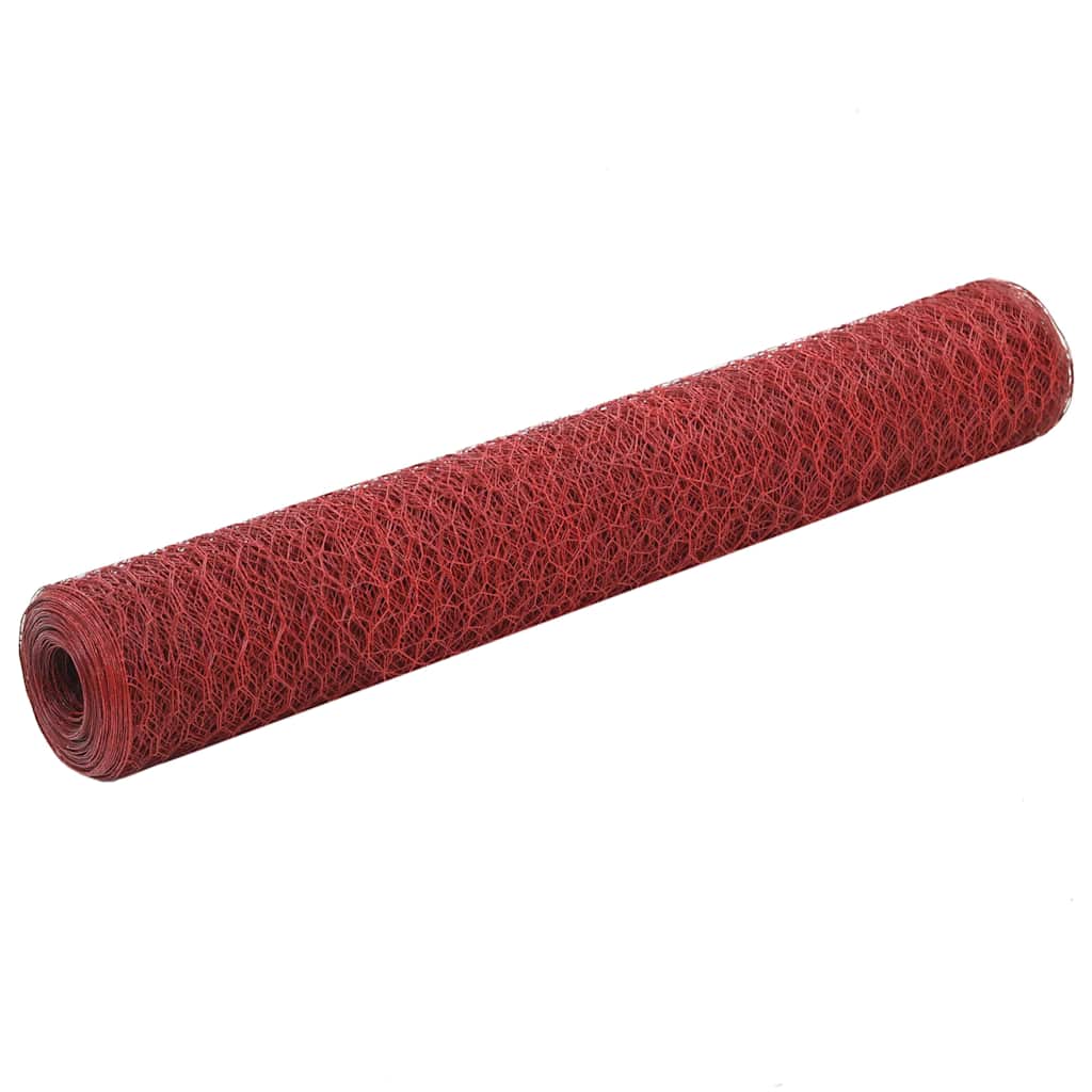 Alambrada de gallinero acero galvanizado plateado 25x1,2 m