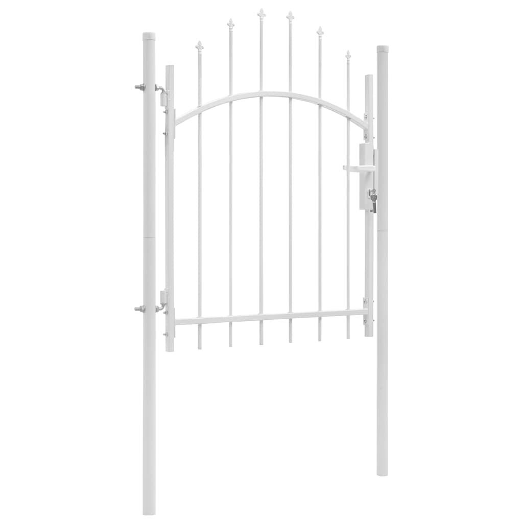 Puerta de jardín Woerden acero 1x1 m negro