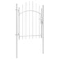 Puerta de jardín Woerden acero 1x1 m negro