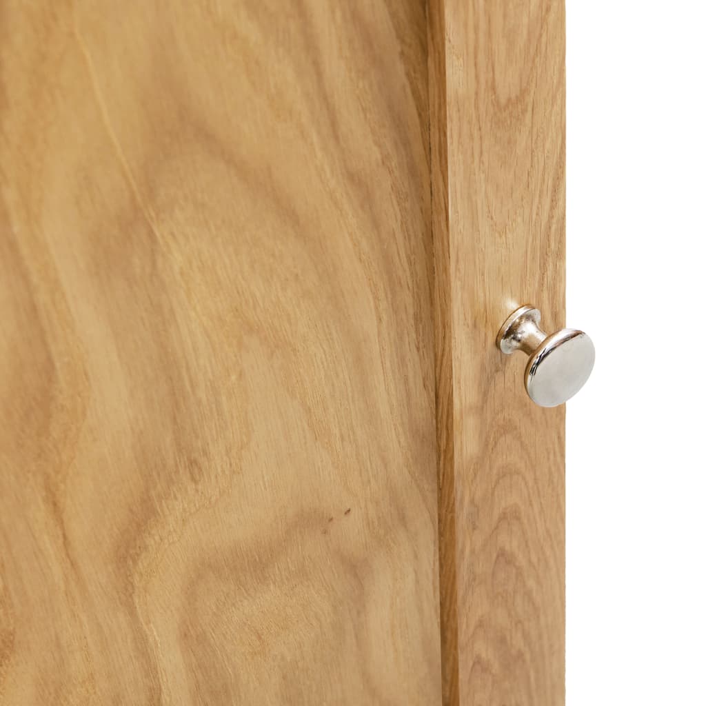 Armario de esquina de madera maciza de roble 59x36x180 cm