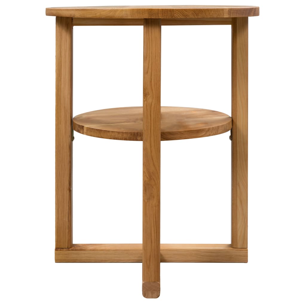 Mesa auxiliar de madera maciza de roble 40x50 cm