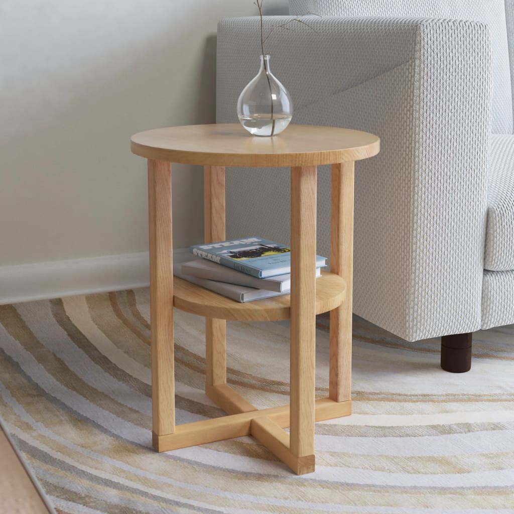 Solid oak side table 40x50 cm
