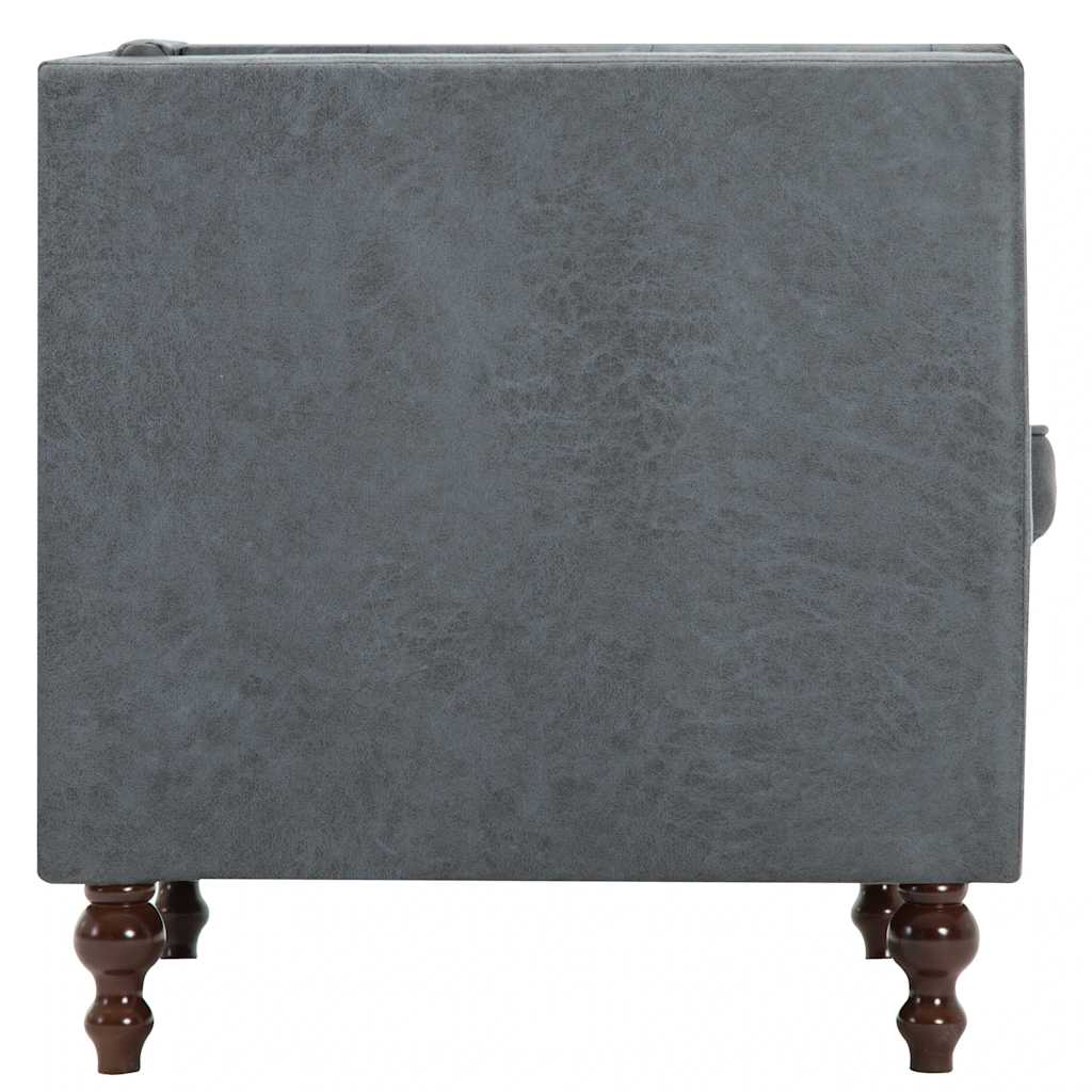 Sillón de tela gris