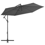 Sombrilla de jardín voladiza con palo de acero arena 250x250 cm