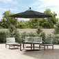 Cantilever Garden Parasol with LED lights Sky Blue 350 cm