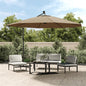 Cantilever Garden Parasol with LED lights Sky Blue 350 cm