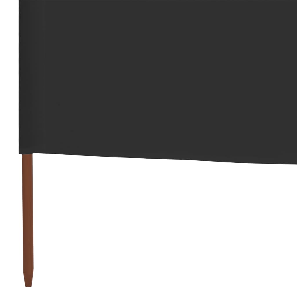 Paravientos de playa de 3 paneles de tela 400x120 cm gris