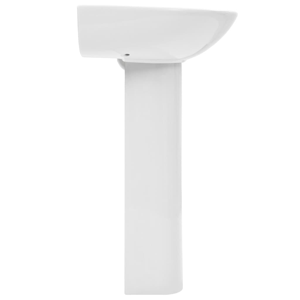 Lavabo de pie de cerámica blanco 520x440x190 mm