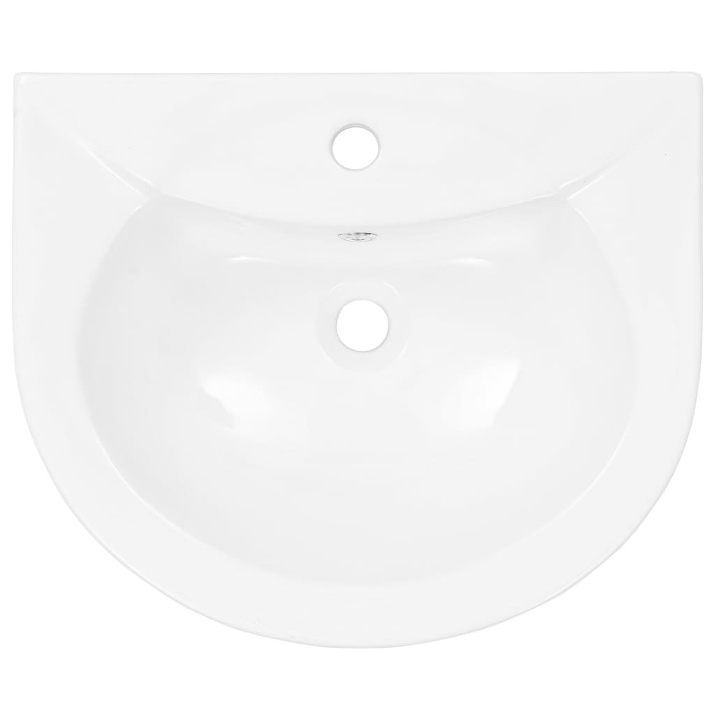 Lavabo de pie de cerámica blanco 520x440x190 mm