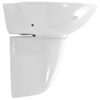 Lavabo de pared de cerámica blanco 690x520x210 mm