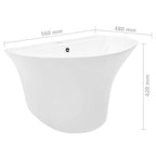 Lavabo 56 x 48 x 42 cm Cerámica Glaseada